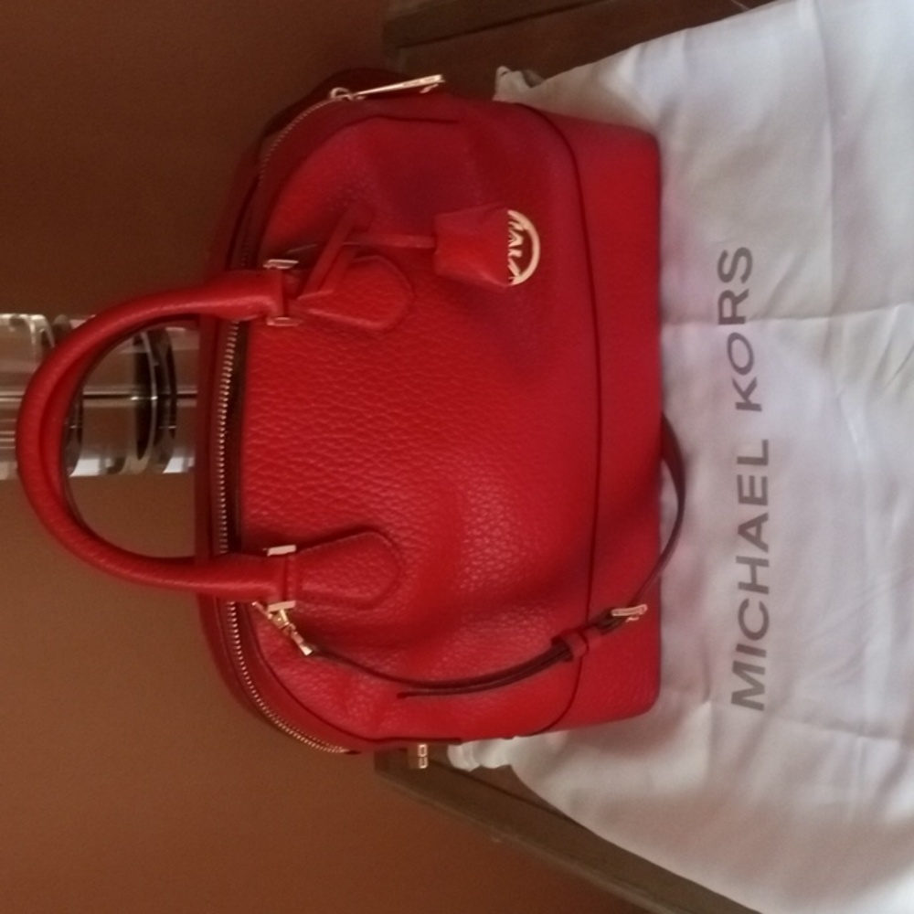 Red Michael Kors bag